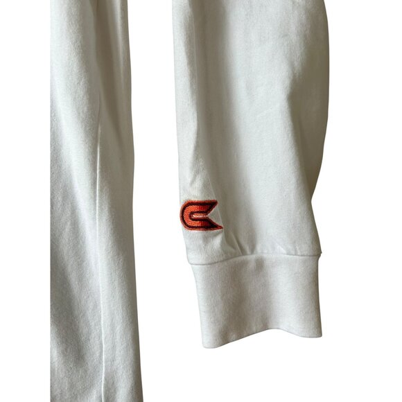 Virginia Tech VT Hokies Colosseum White Mock Neck Long Sleeve Shirt Sz Med - Picture 3 of 8